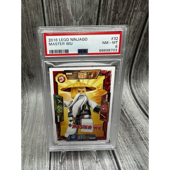 2016 LEGO NINJAGO Trading Card Game MASTER WU #32 PSA Nm/Mt 8 - Picture 1 of 10